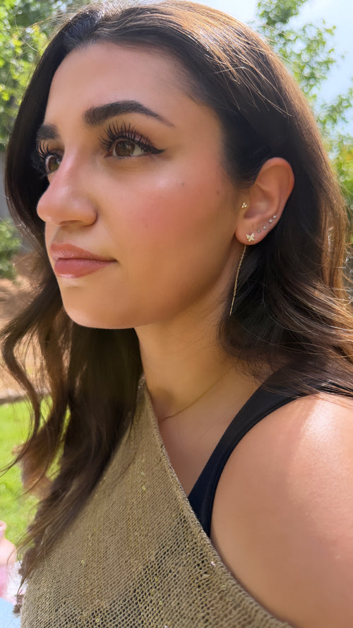 Butterfly Threader Earrings