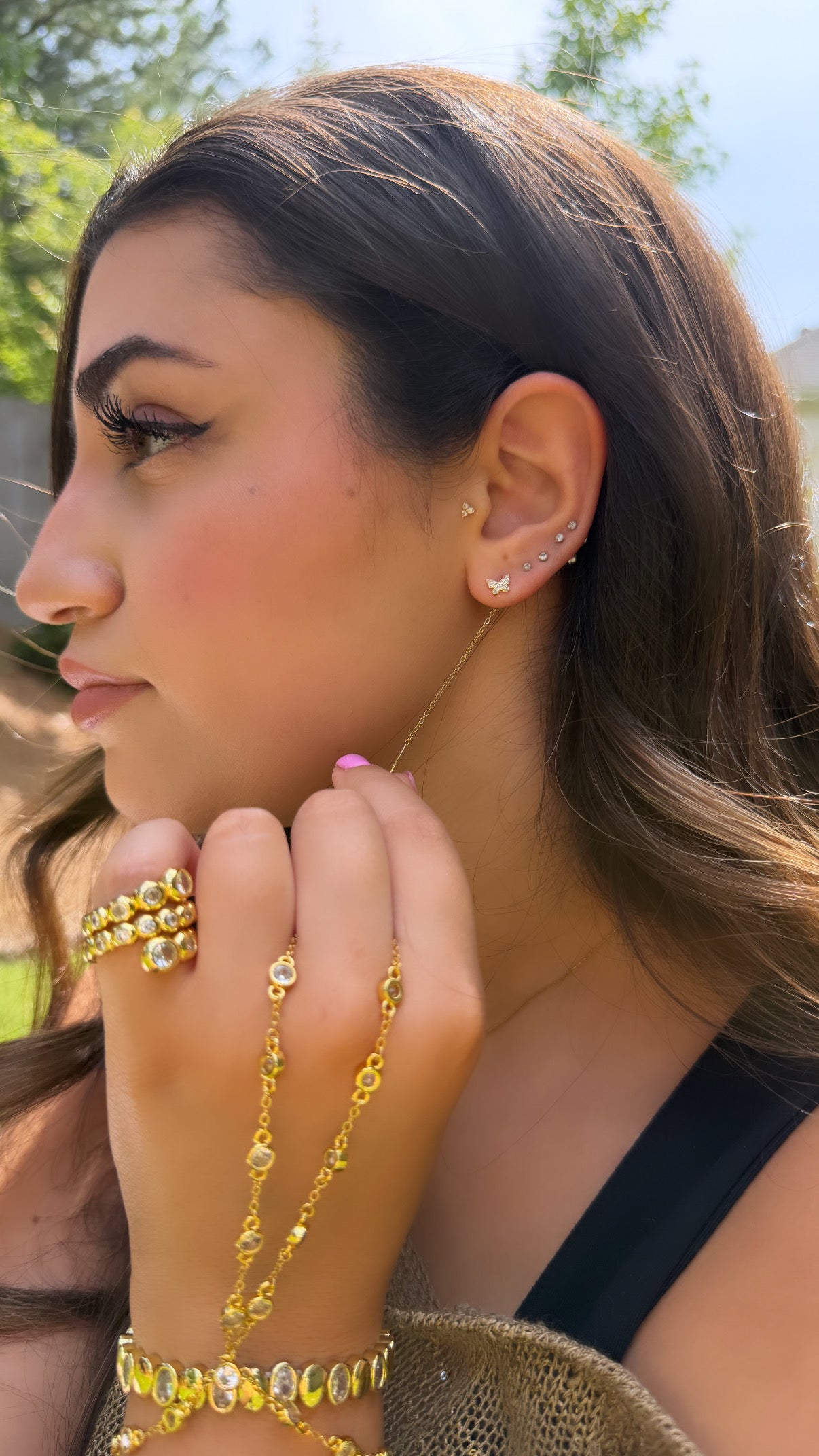 Butterfly Threader Earrings